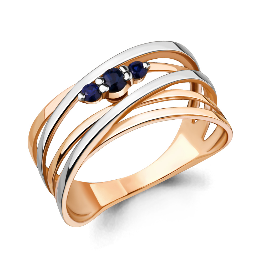 

Кольцо из красного золота с сапфиром Aquamarine Aquamarine 963790к_585_кз р. 18, 963790к_585_кз