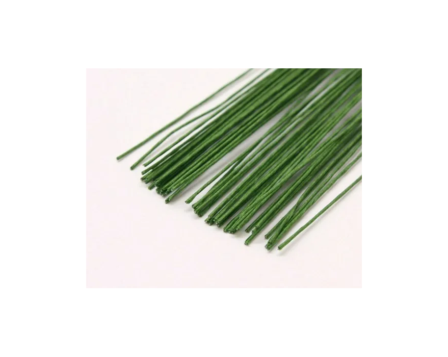 Флористическая проволока 60 см зеленая 1мм 45шт. 400-030а