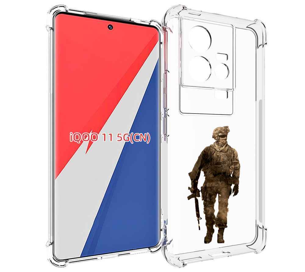 

Чехол MyPads call-of-duty мужской для Vivo iQOO 11, Прозрачный, Tocco