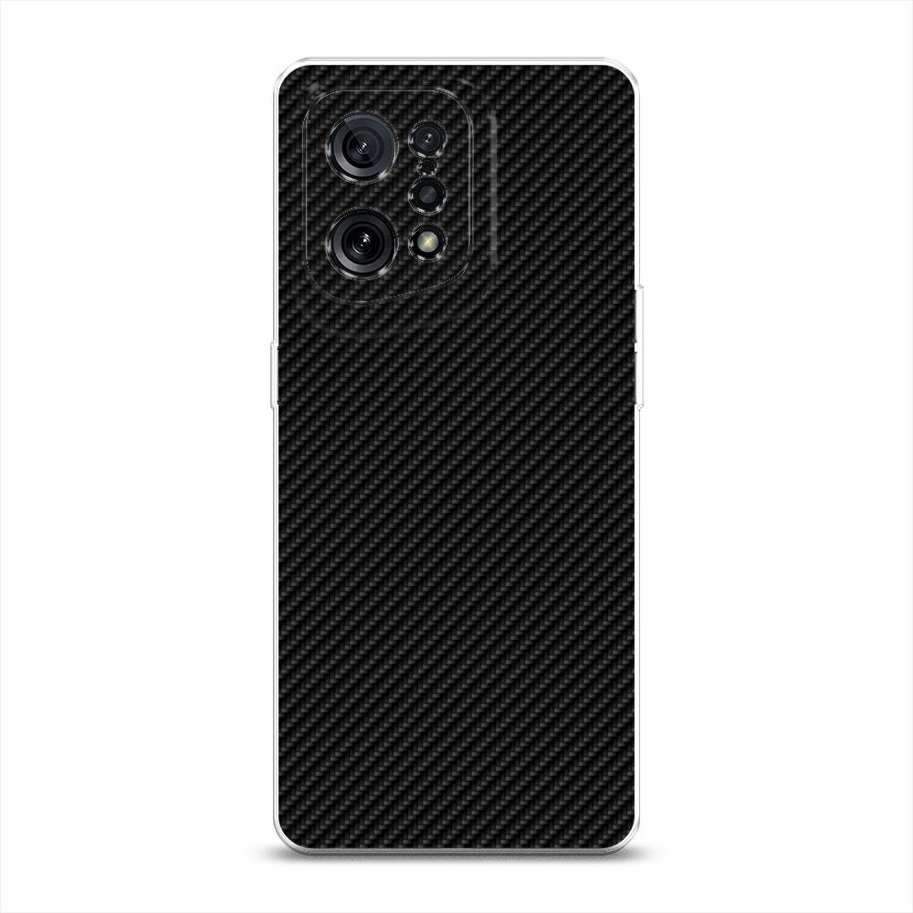 

Силиконовый чехол "Черный карбон" на Oppo Find X5, 259750-3