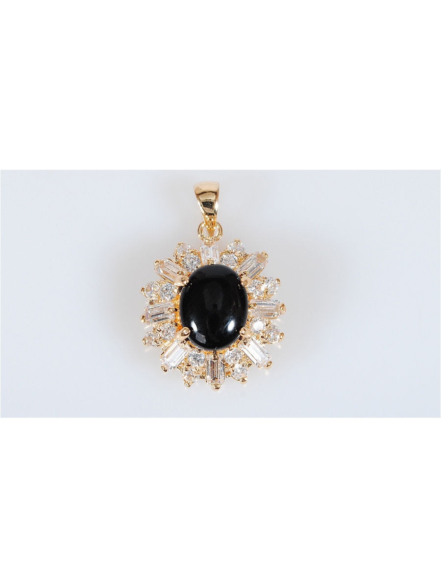 

Кулон из бижутерного сплава Lotus Jewelry 141P-040on, оникс, 141P-040on