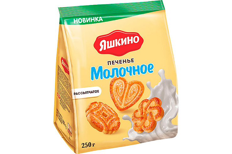 

Яшкино, печенье Молочное, 250 г