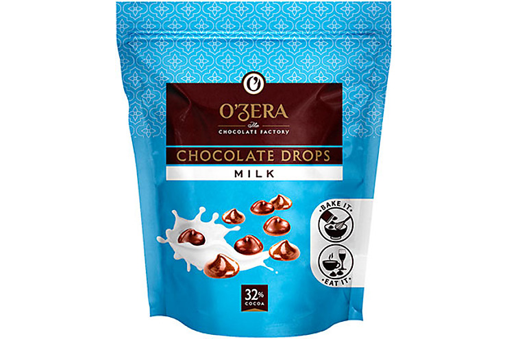 O'Zera, шоколад молочный Milk drops, 80 г