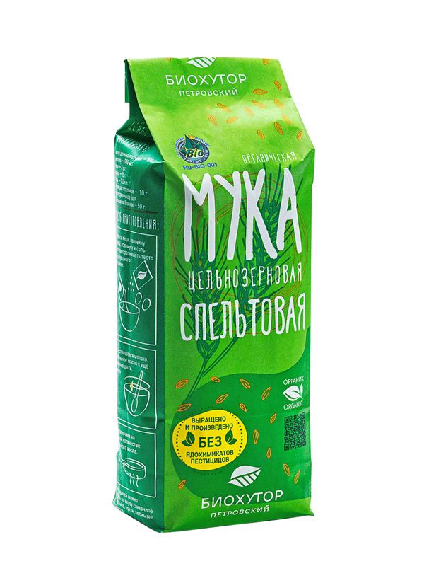 

Мука Биохутор из спельты цельнозерновая 1 кг
