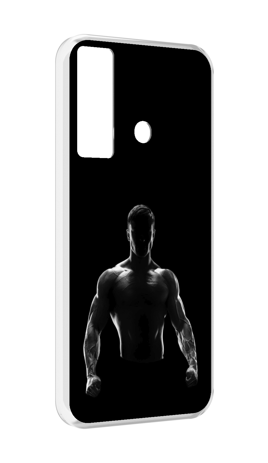 

Чехол MyPads накаченный мужчина в тени мужской для Tecno Camon 17, Прозрачный, Tocco