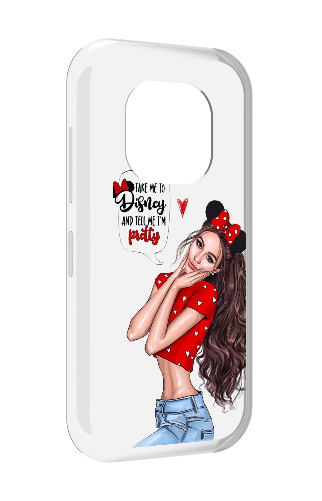 

Чехол MyPads Девушка-Мини женский для Doogee V20, Прозрачный, Tocco
