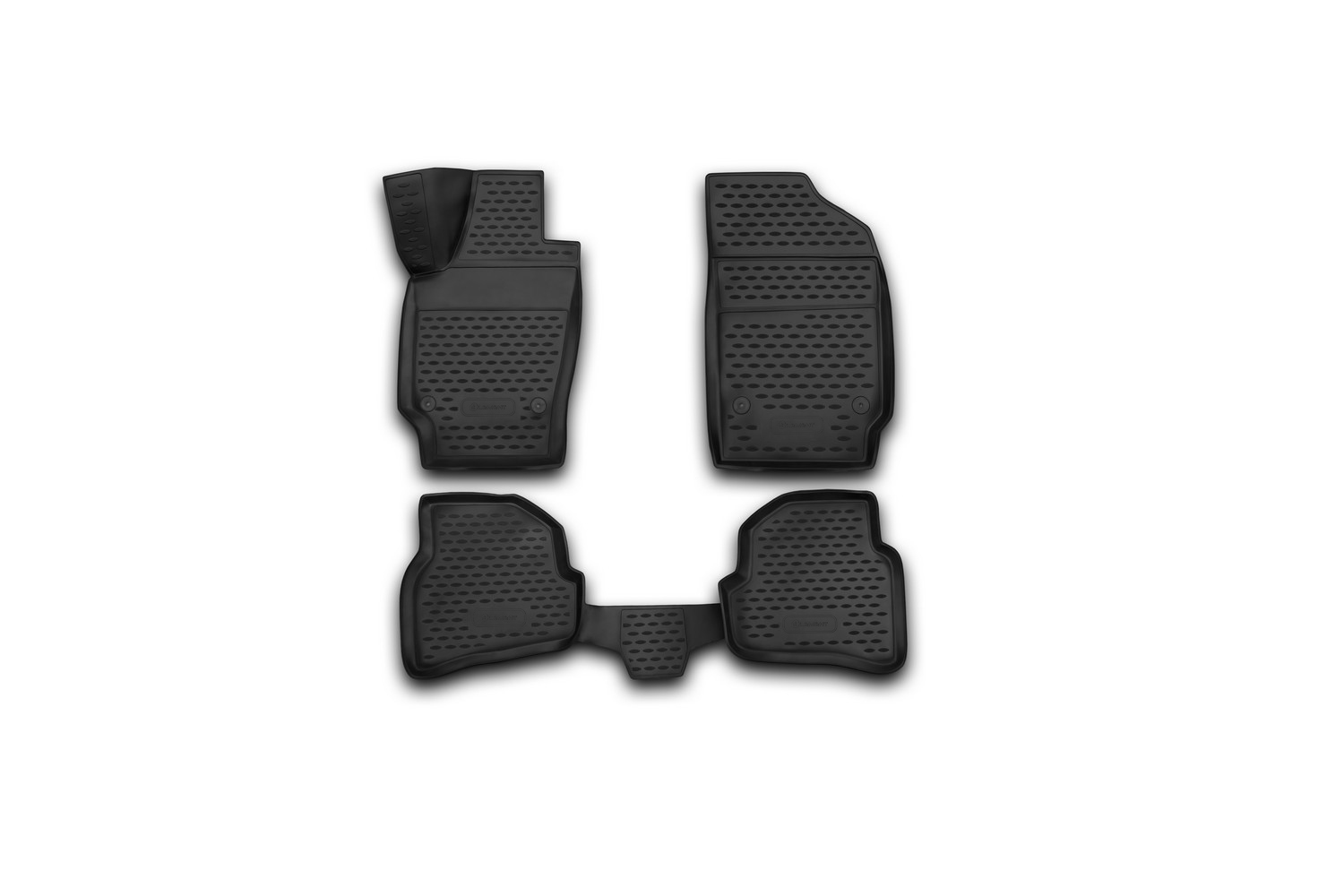 

Коврики 3D в салон подходят для VW Polo 2010-2020, 4 шт. сед. (полиуретан)