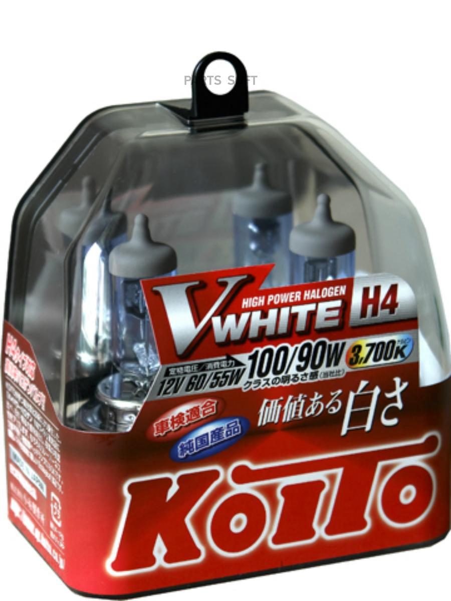 

Лампа 12V H4 60/55W P43t 3700K KOITO Whitebeam 2 шт. картон P0746W