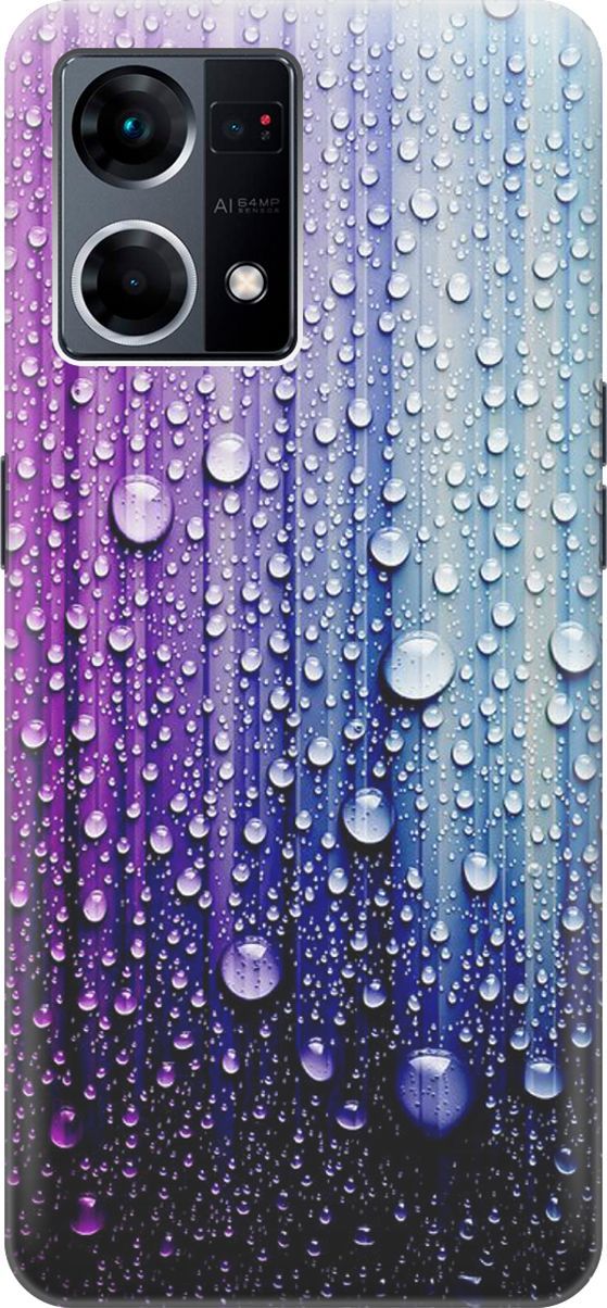 Силиконовый чехол на OPPO Reno7 с принтом 