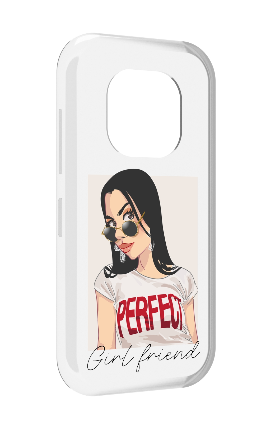 

Чехол MyPads Девушка-с-сережками женский для Doogee V20, Прозрачный, Tocco
