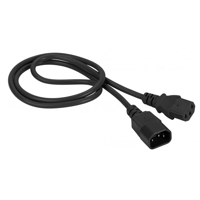 

Кабель Lanmaster C13 - C14 вилка-розетка 7м (LAN-PP13/14-7.0-BK) черный
