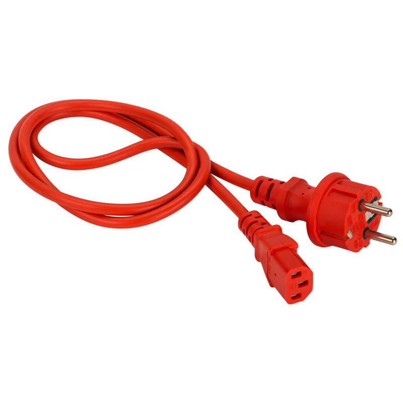 

Кабель Lanmaster C13 - Schuko вилка-розетка 1.8м (LAN-PP13/SH-1.8-RD) красный