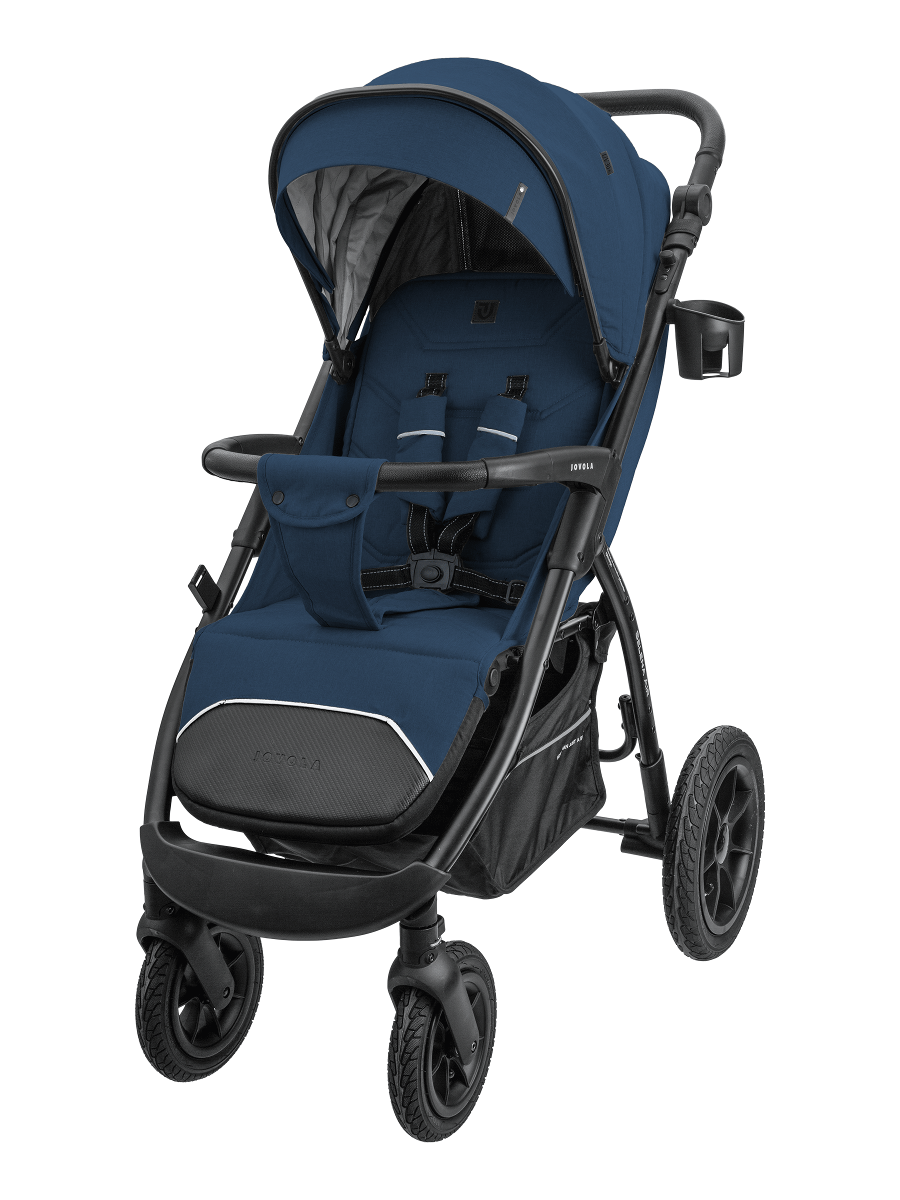 Коляска прогулочная детская Jovola SELENA AIR всесезонная складная синий 14599₽