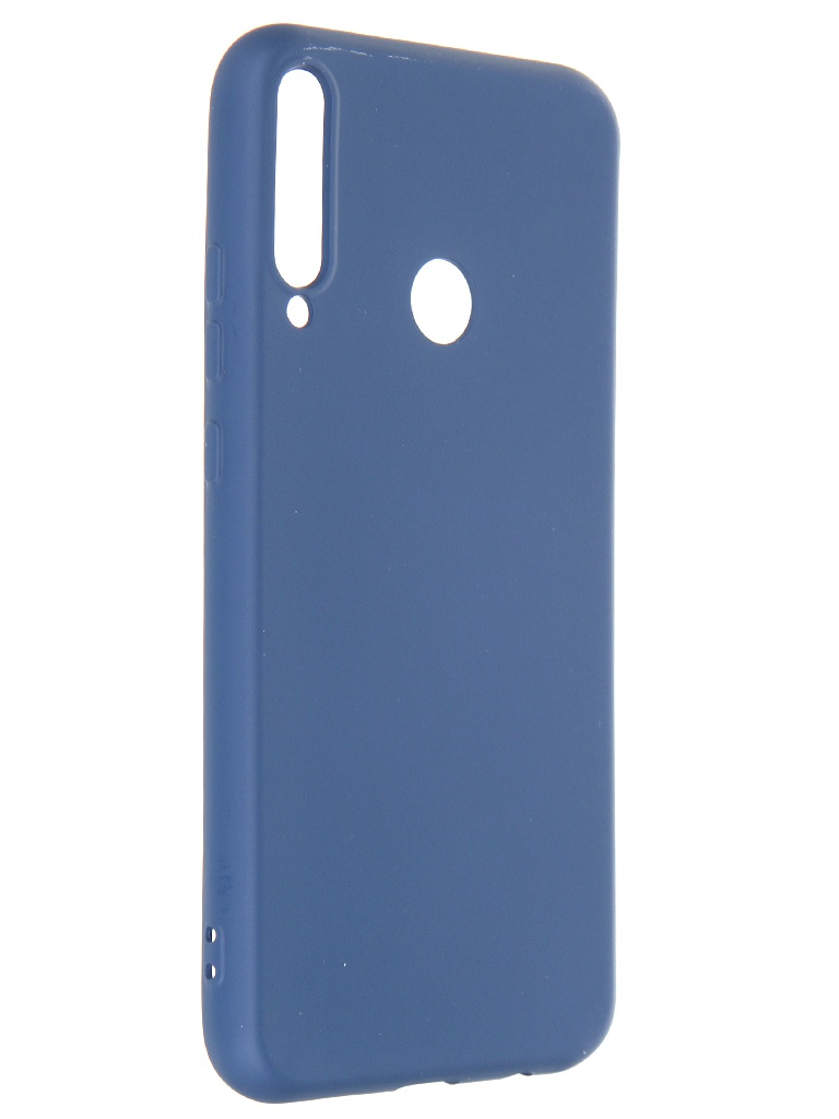 фото Чехол krutoff для huawei p40 lite e/honor 9c silicone blue 12325