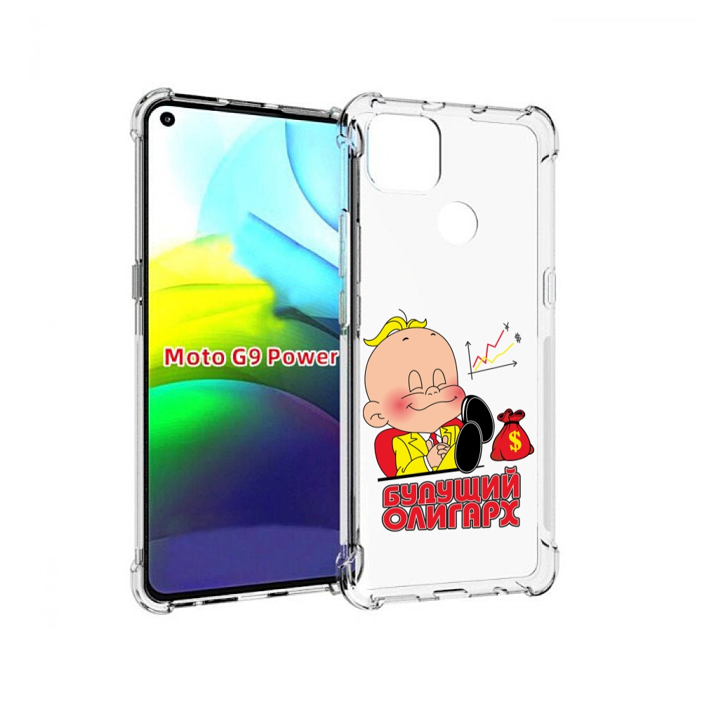 

Чехол MyPads Будущий олигарх для Motorola Moto G9 Power, Прозрачный, Tocco