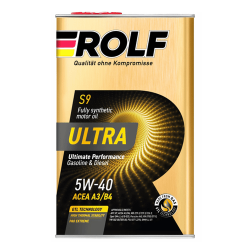 Моторное масло ROLF Ultra Sae 5W40 Acea A3/B4 Api Sp 4л