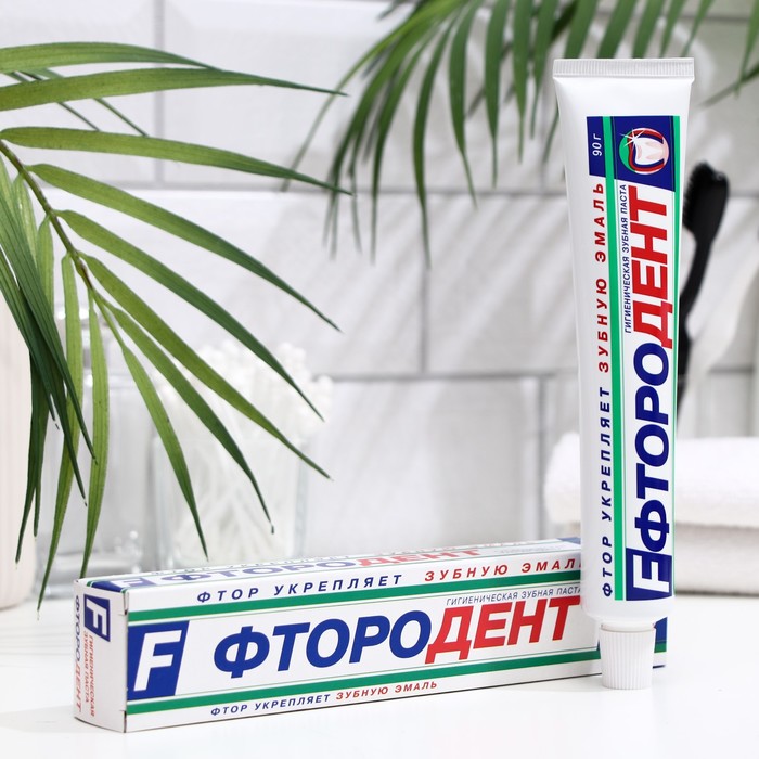Зубная паста Фтородент, в упаковке, 90 г нитки мулине bestex 110 24 шт в упаковке