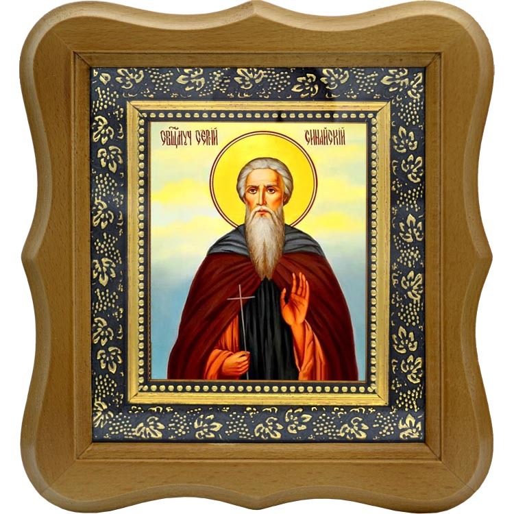 

Сергий Синайский Преподобномученик. Икона на холсте.