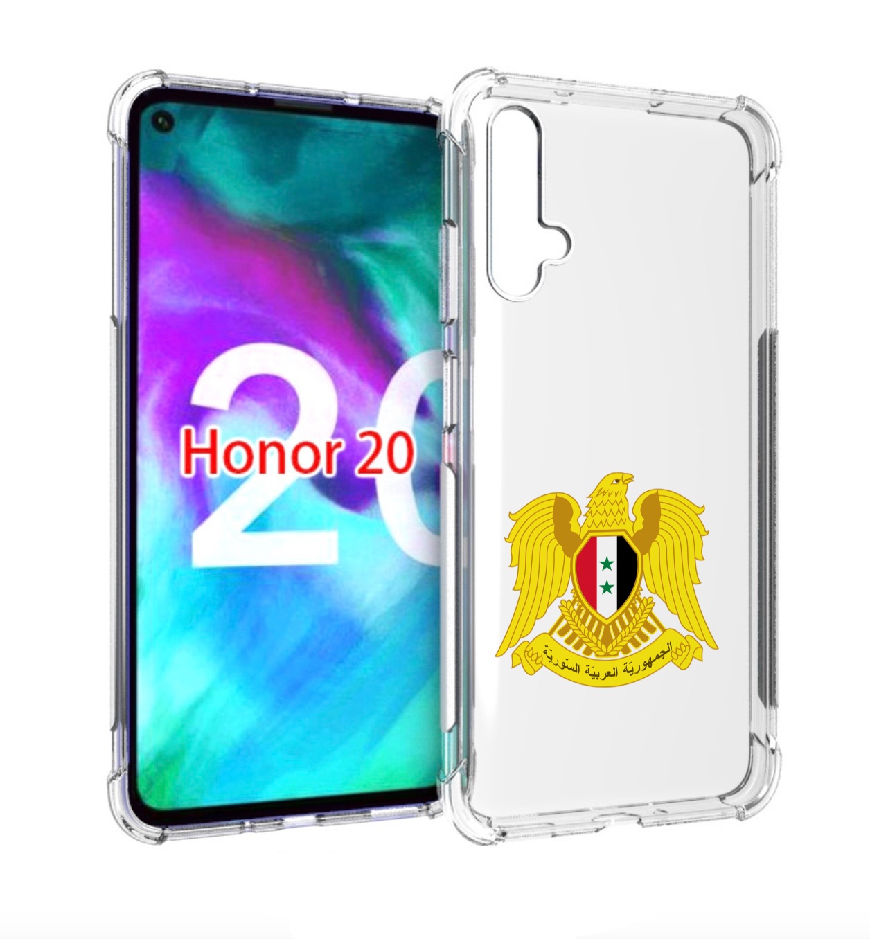 

Чехол бампер MyPads герб-сирии для Honor 20, Прозрачный, Tocco