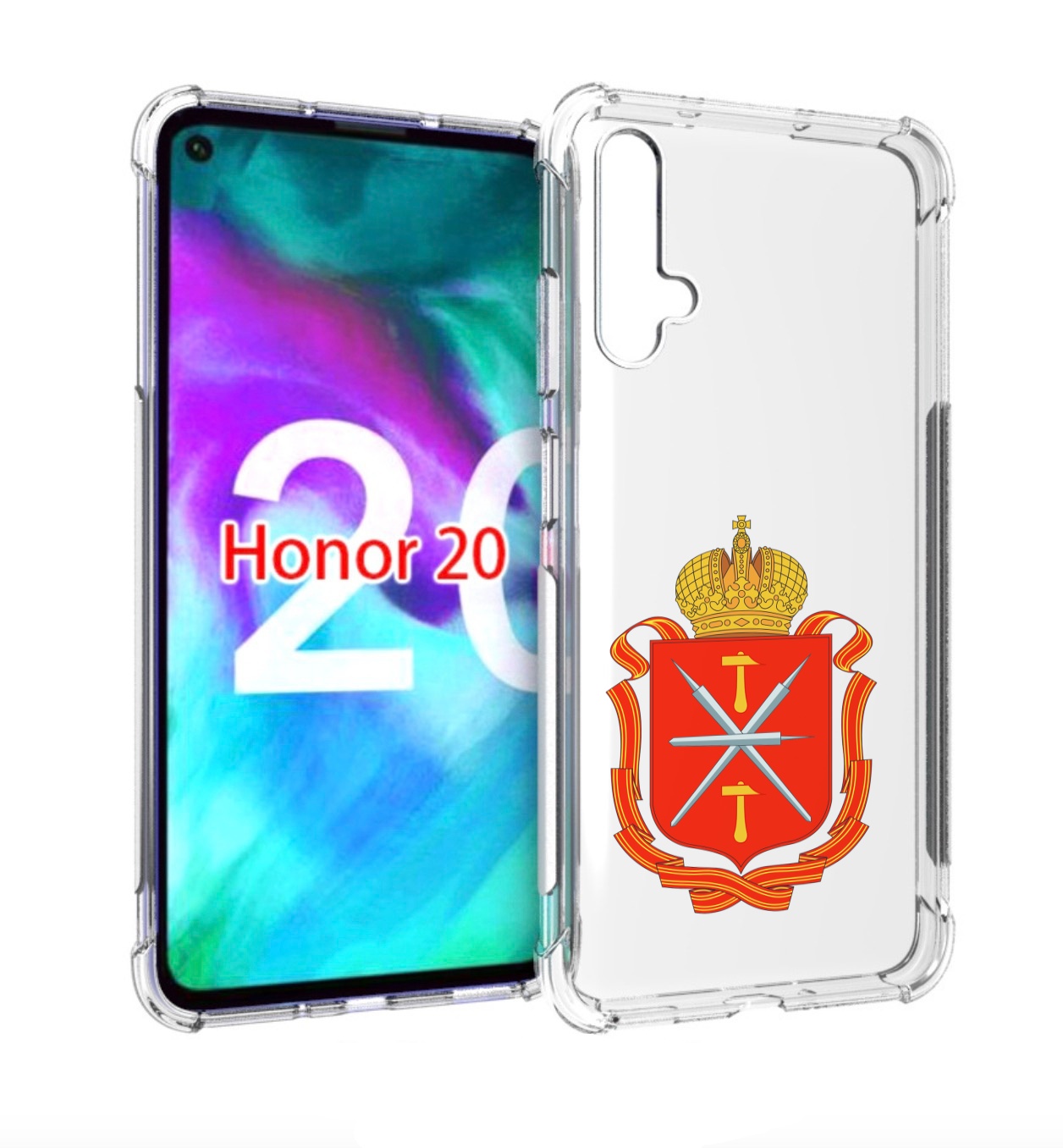 

Чехол бампер MyPads герб-тульская-область для Honor 20 Honor, Прозрачный, Tocco
