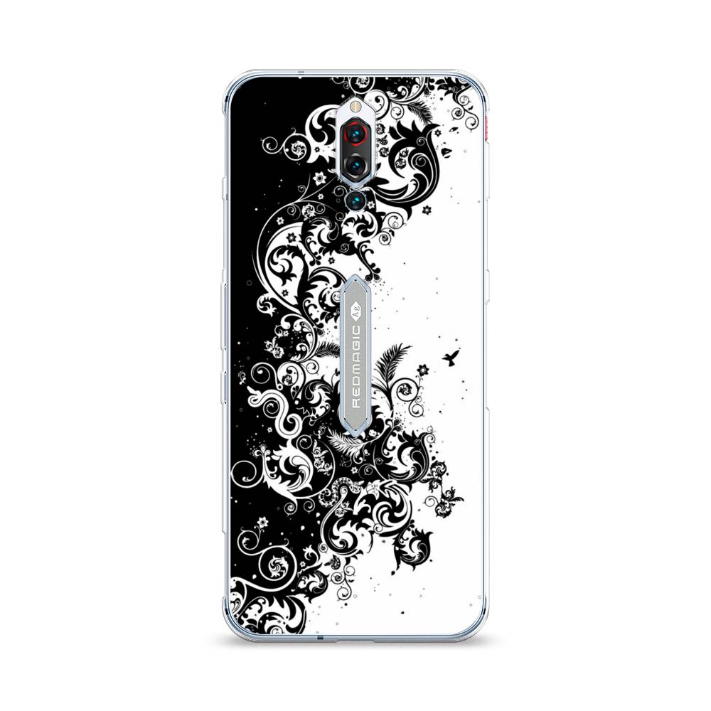 

Чехол на ZTE RedMagic 5S Черно белый узор, Белый;черный;серый, 134250-3