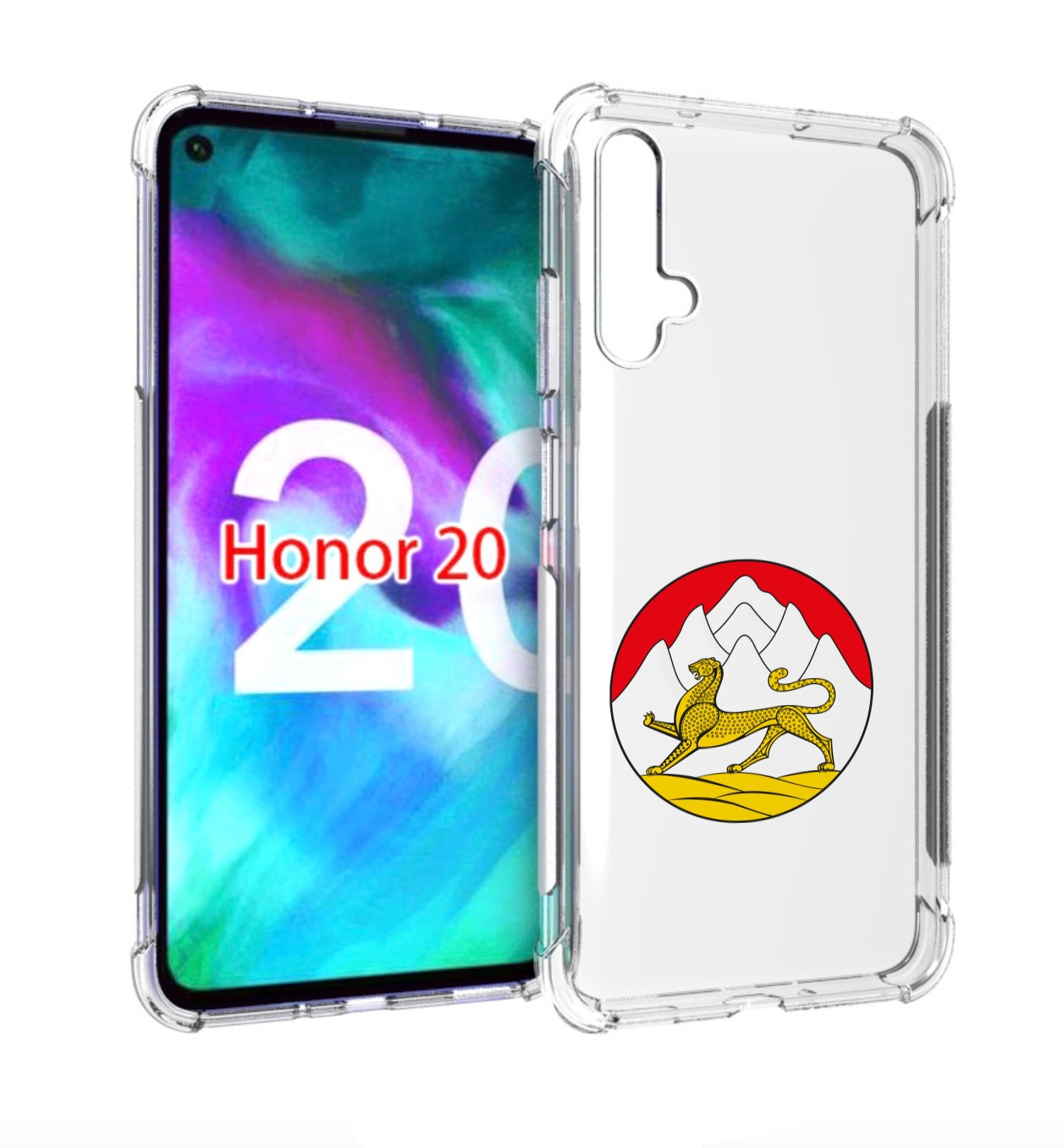 

Чехол бампер MyPads герб-южнои-осетии для Honor 20, Прозрачный, Tocco