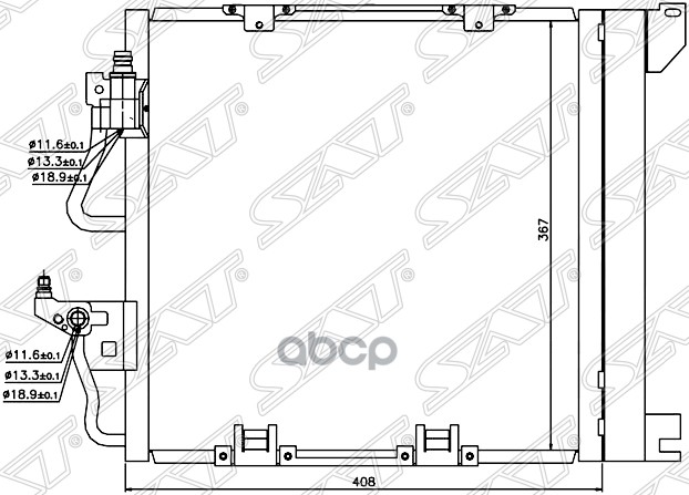 

Радиатор Кондиционера Opel Astra H 1.3td / 1.7td / 1.9td (Z19dt) 04-10 / Zafira B 1.7td 05