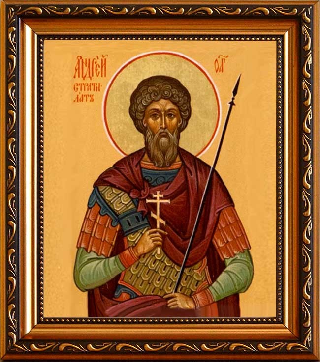 

Андрей Стратилат Таврийский мученик. Икона на холсте