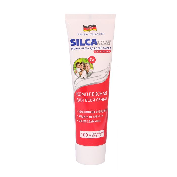 

Зубная паста Silcamed, Семейная, без пенала, 130 г