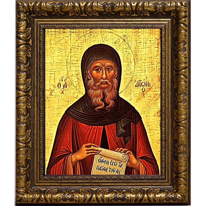 

Антоний Великий Святой преподобный. Икона на холсте.