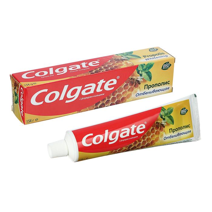 

Зубная паста Colgate,прополис, отбеливающая, 154 мл