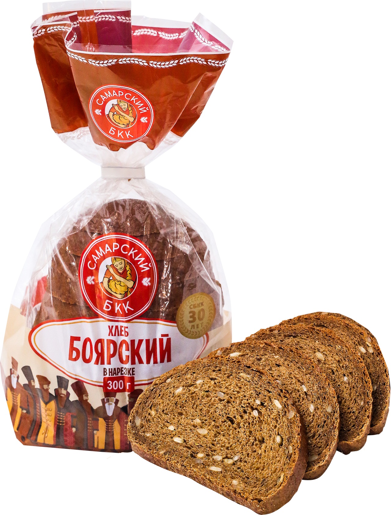 

Хлеб серый Самарский БКК Боярский BIO 300 г, Боярский