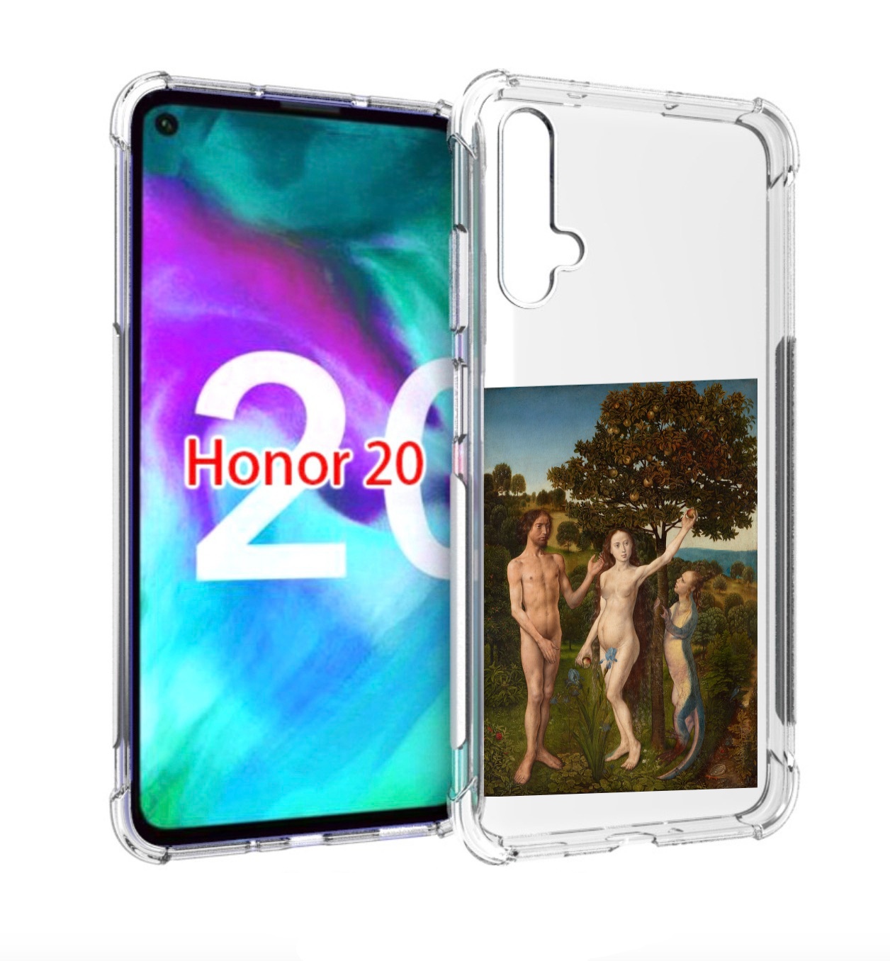 

Чехол бампер MyPads грехопадение для Honor 20, Прозрачный, Tocco