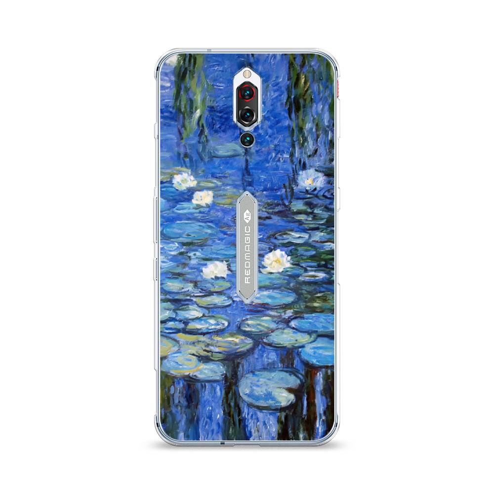 

Чехол на ZTE RedMagic 5S "Нарисованный пруд", Синий;зеленый, 134250-4