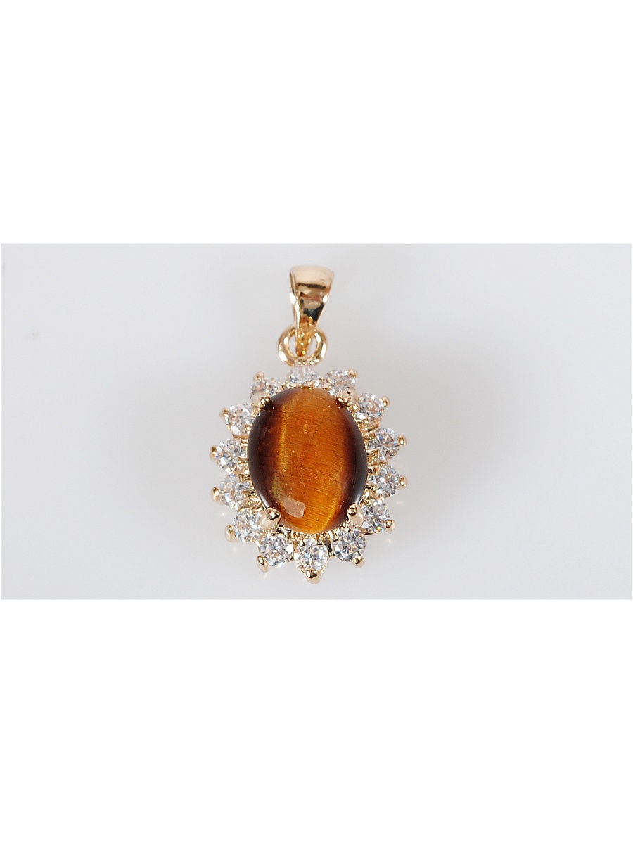 

Кулон из бижутерного сплава Lotus Jewelry 28P-21ti, тигровый глаз, 28P-21ti