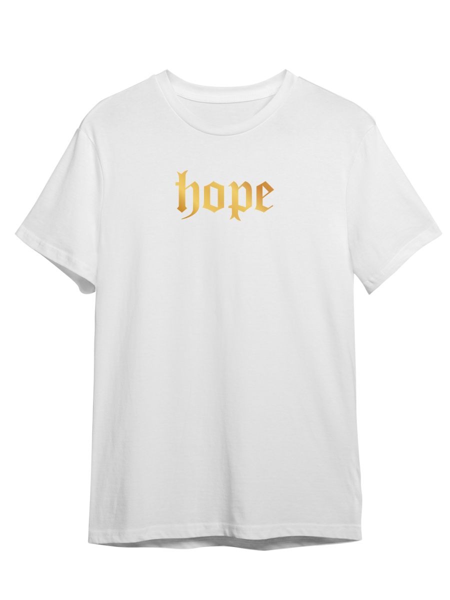 

Футболка унисекс Каждому Своё Hope/Надежда/Готика STGO2ZG белая XL, Белый, "Hope/Надежда/Готика" STGO2ZG
