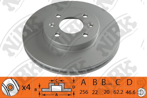 

Тормозный колодки NiBK передний для Hyundai Accent 05-/Kia Rio II 05- rn1370
