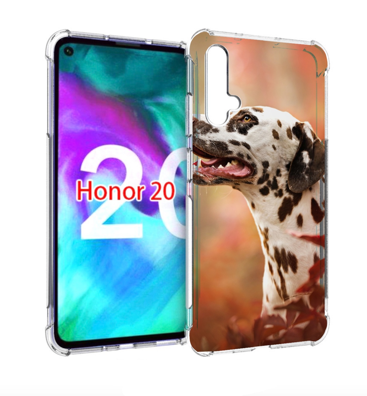 

Чехол бампер MyPads далматин для Honor 20, Прозрачный, Tocco