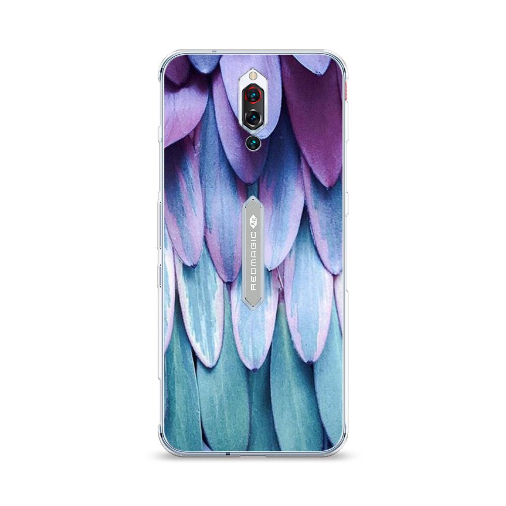 

Чехол на ZTE RedMagic 5S Синее перо, Фиолетовый;голубой, 134250-3
