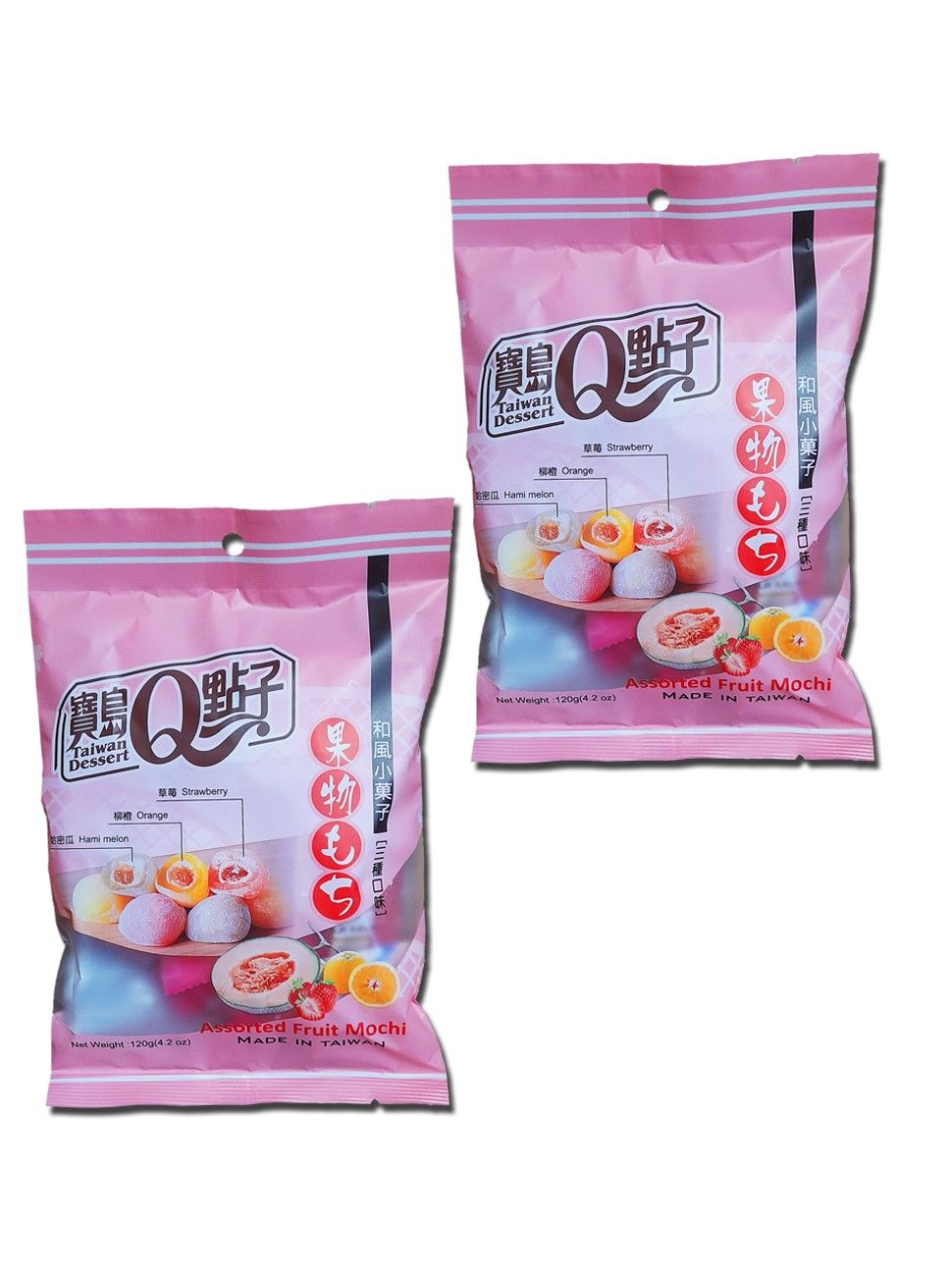 

Моти Дайфуку Qidea фруктовое ассорти дыня, апельсин, клубника, 120 г х 2 шт