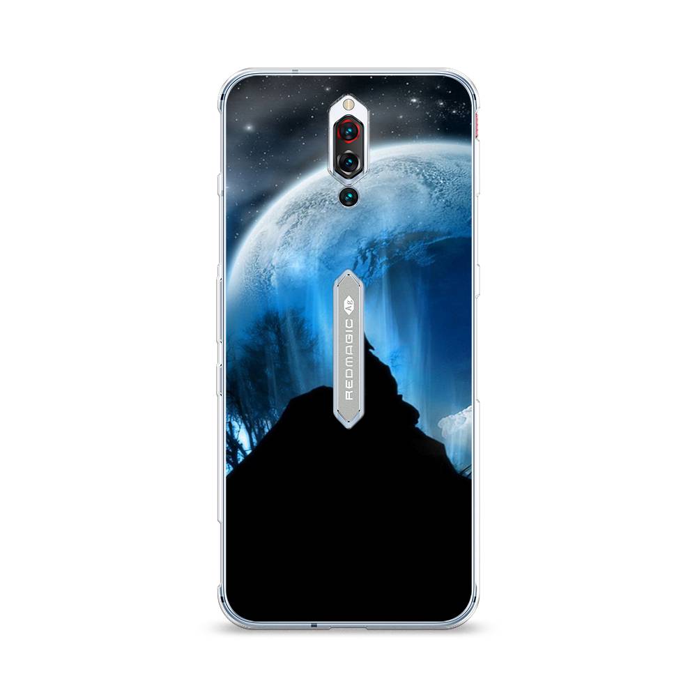 

Чехол на ZTE RedMagic 5S "Волк 2", Синий;черный;белый, 134250-1