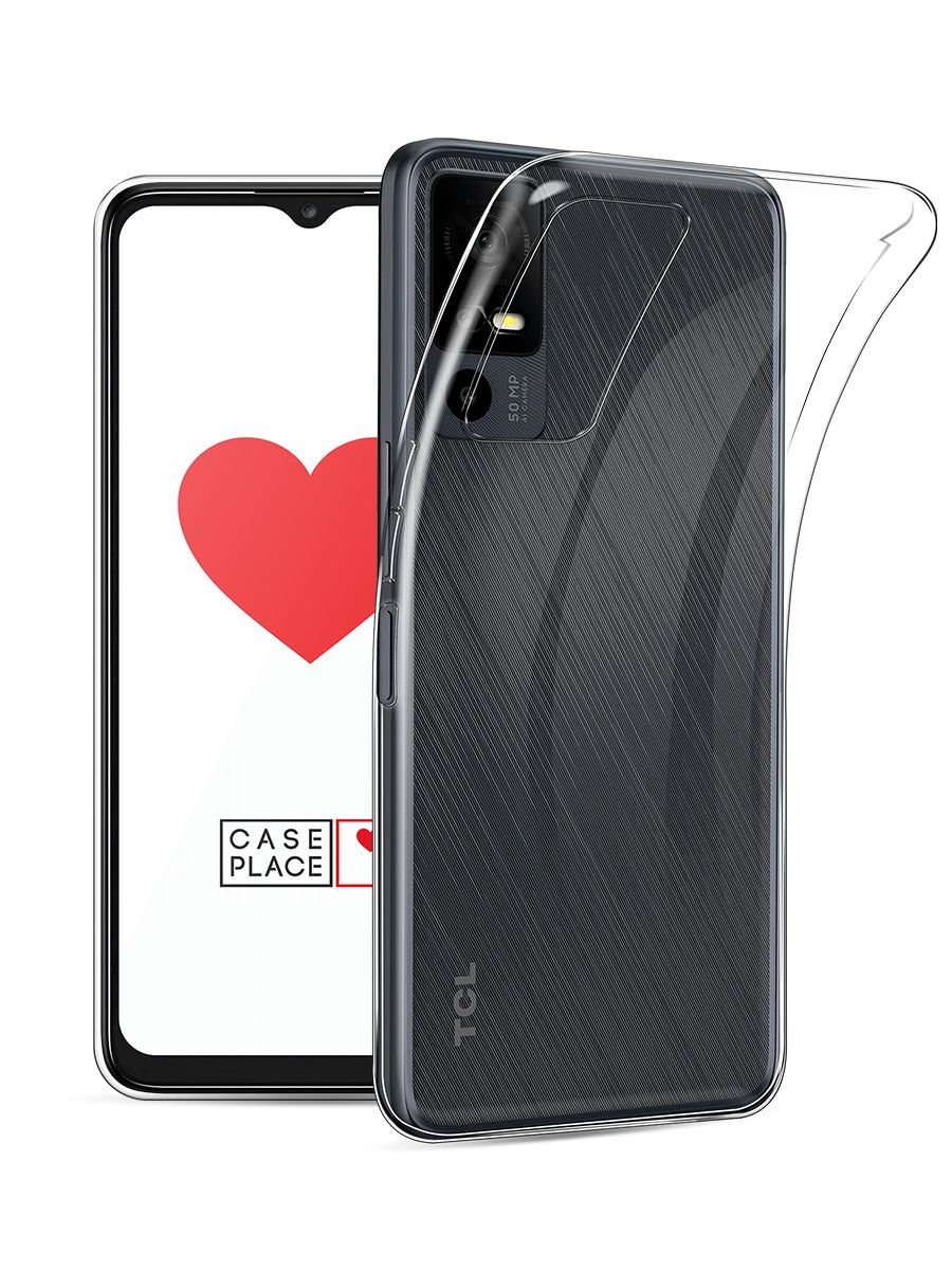 

Чехол на TCL 40R 5G прозрачный, 291250-6