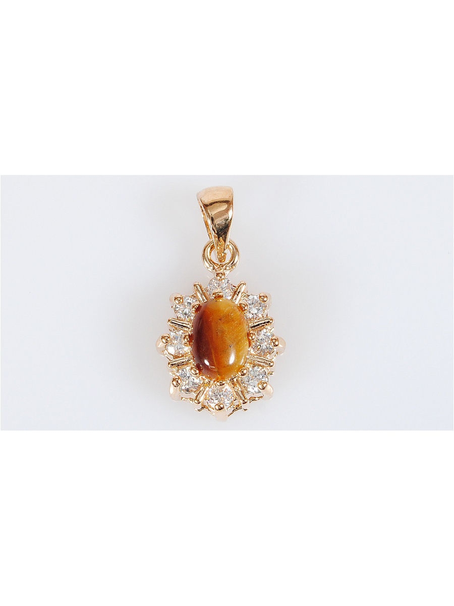 

Кулон из бижутерного сплава Lotus Jewelry 39P-40ti, тигровый глаз, 39P-40ti