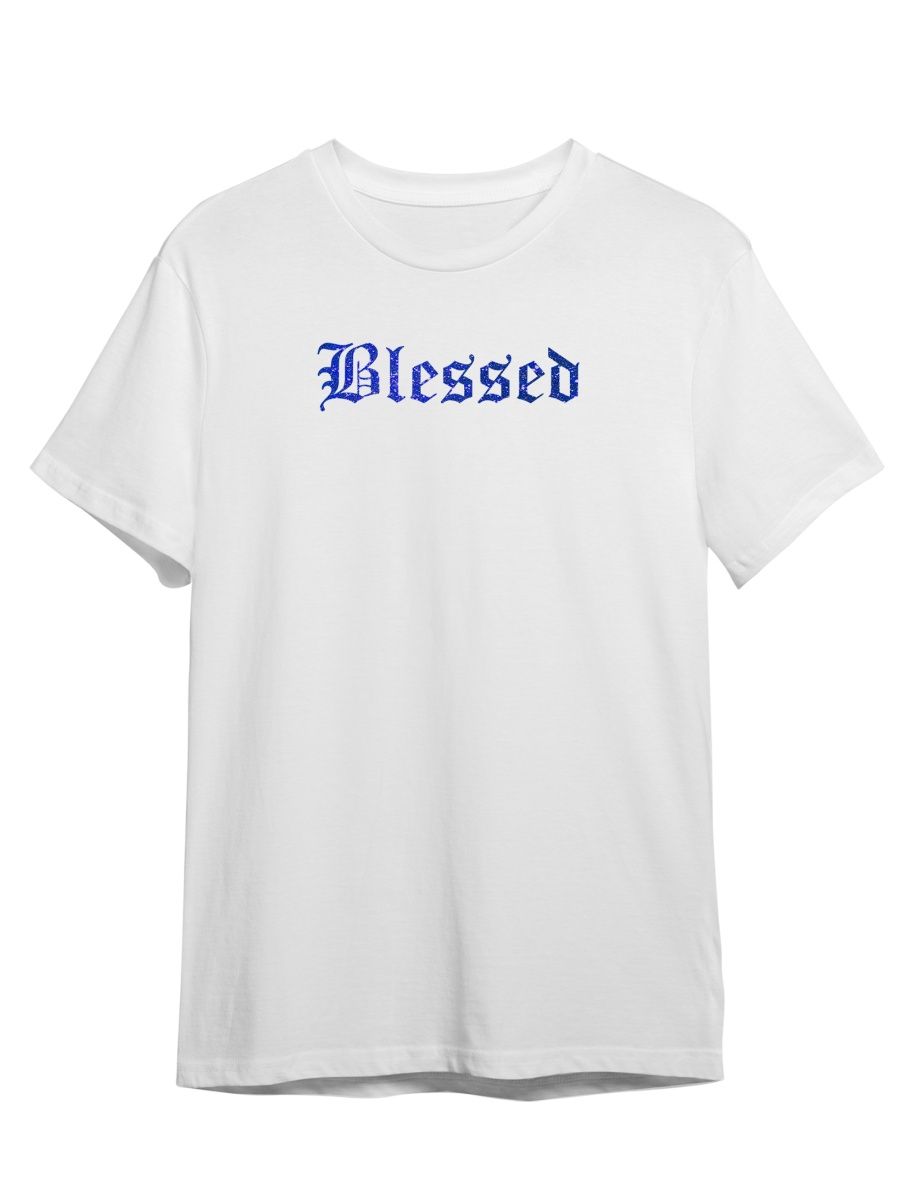 

Футболка унисекс Каждому Своё Blessed/Готика STGO3GB белая L, Белый, "Blessed/Готика" STGO3GB