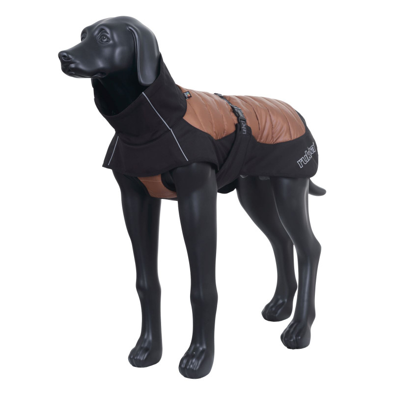 фото Пальто для собак rukka airborn, унисекс, коричневый, 25, длина спины 28 см