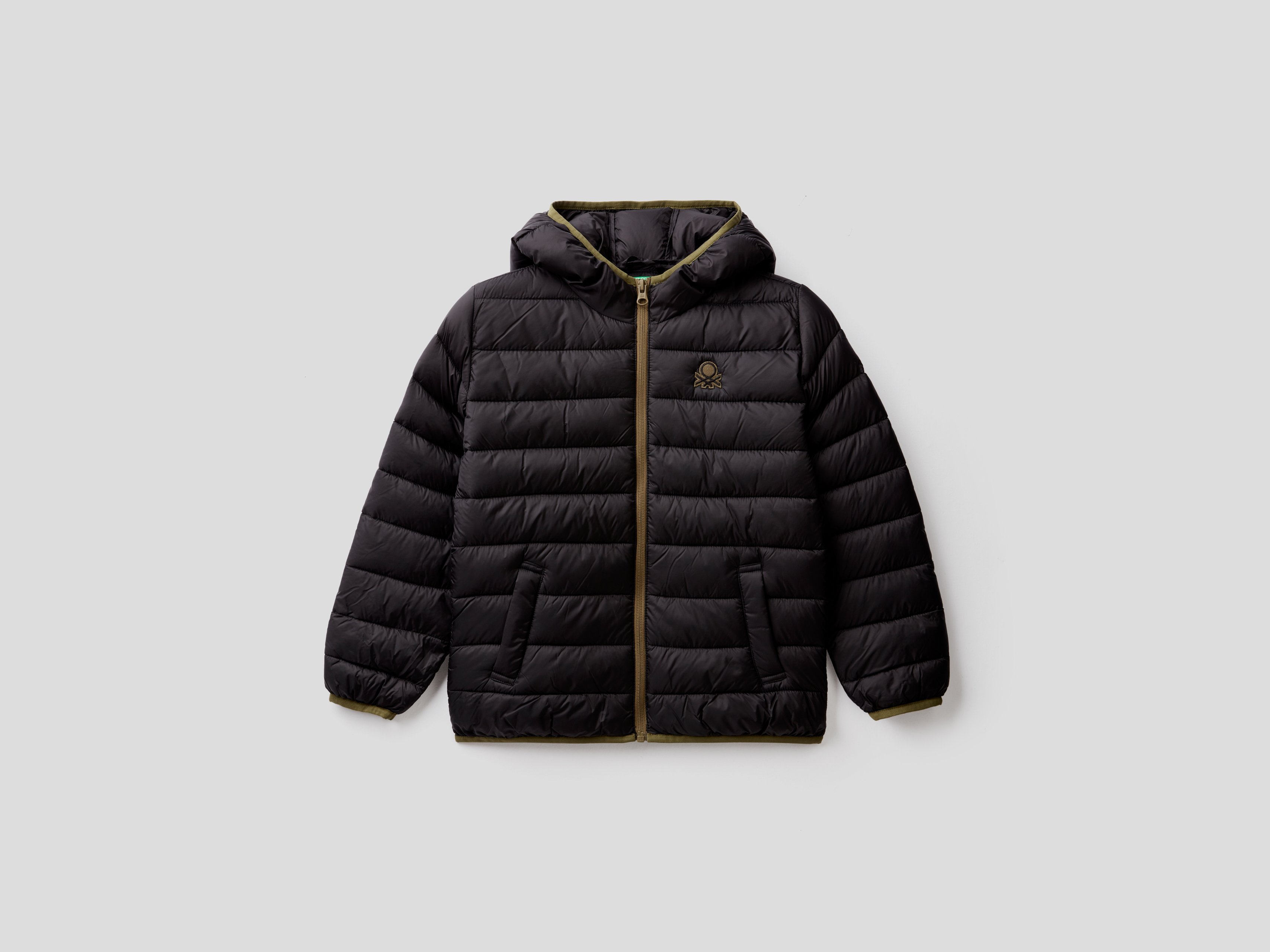 фото Куртка для мальчиков benetton цв. черный р.140 united colors of benetton