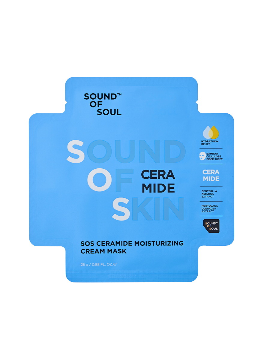 

Крем-маска для лица SOUND OF SOUL увлажняющая с керамидами ceramide 25 г