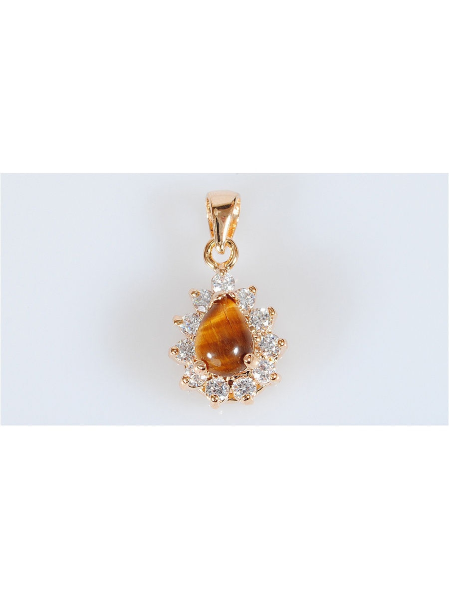 

Кулон из бижутерного сплава Lotus Jewelry 39P-61ti, тигровый глаз, 39P-61ti