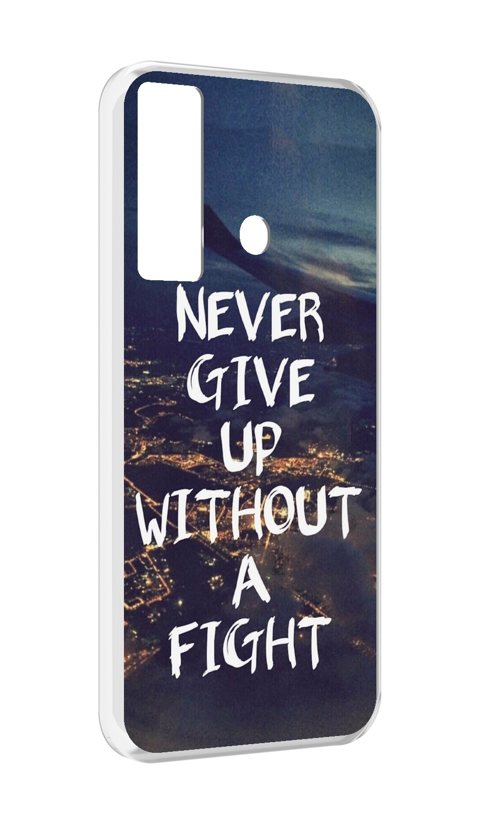 

Чехол MyPads никогда не сдавайся без боя для Tecno Camon 17, Прозрачный, Tocco