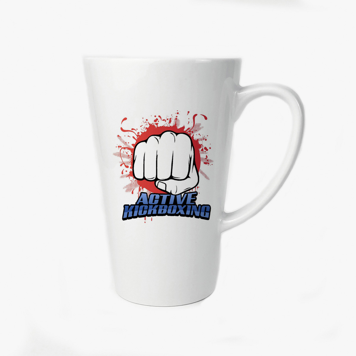 

Большая конусная кружка CoolPodarok Active kickboxing (Активный кикбоксинг)